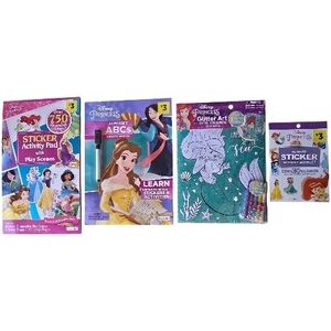 Disney Princess Sticker Activity Set - Pink and Blue